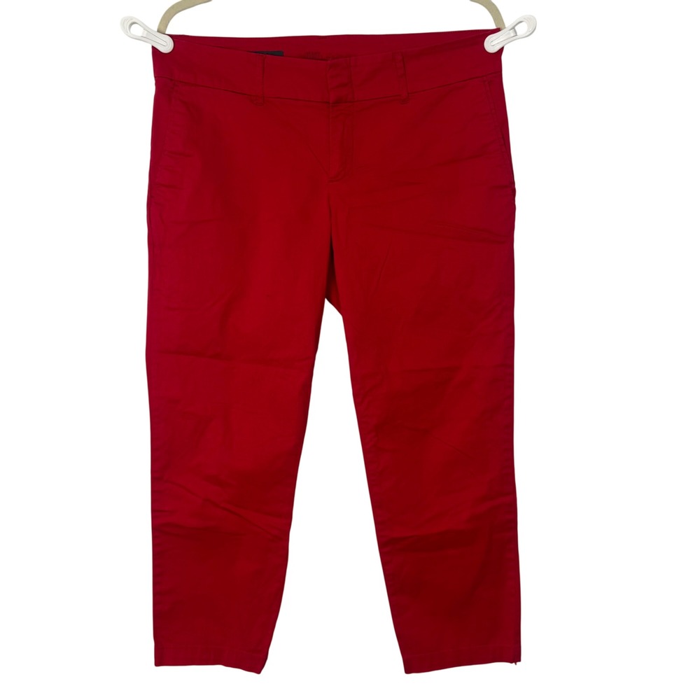 KUT from the Kloth Women Red Crop Trousers Size‎ 8 Casual Everyday